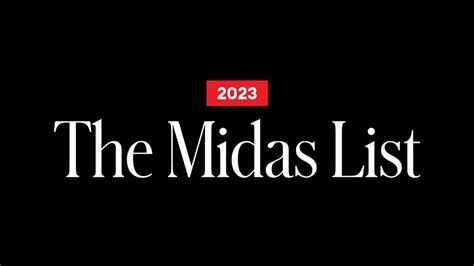 Midas List 2024: Definitive Ranking Of Top VCs Is Open For  .